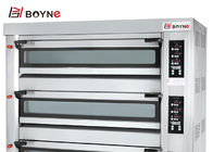 SS Commercial Bakery Kitchen Equipment Three Layer Gas Oven