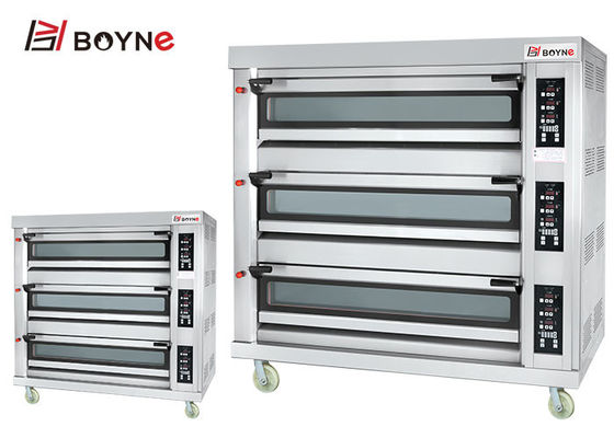 Large Capacity Oven Three Layer Nine Trays Gas Oven Stainless Steel