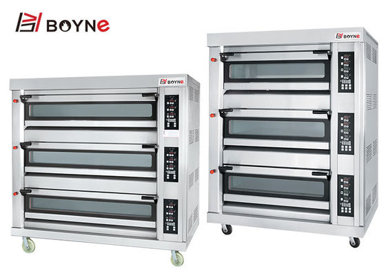 Large Capacity Oven Three Layer Nine Trays Gas Oven Stainless Steel