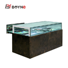 Commercial Open Drawer Type Chocolate Cake Display Cabinet with stainless steel material with painting