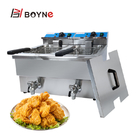6.6kw Commercial Kitchen Cooking Equipment Electric Double Tank Fryer