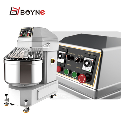 Double Speed Spiral Mixer Machine 30 Liter Compact Structure