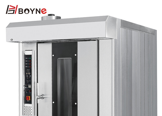 Hot Air Rotary Thirty Two Trays Gas Bakery Oven For Catering