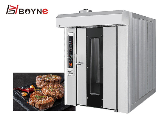 Hot Air Rotary Thirty Two Trays Gas Bakery Oven For Catering