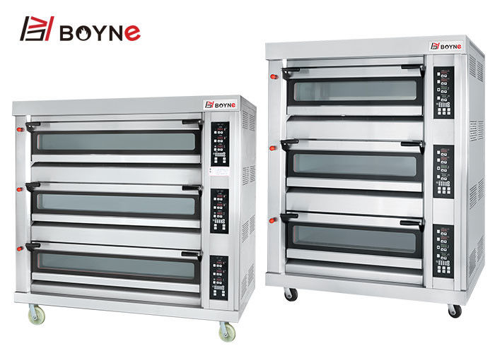 Large Capacity Oven Three Layer Nine Trays Gas Oven Stainless Steel